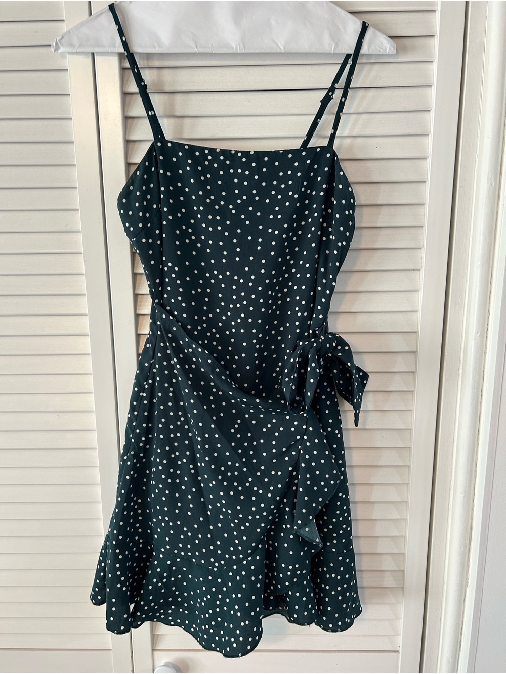 Princess Polly Polka Dot Tie-Detail Mini Dress